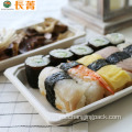 Contenedor de alimentos de bandeja de sushi biodegradable 100% compostable